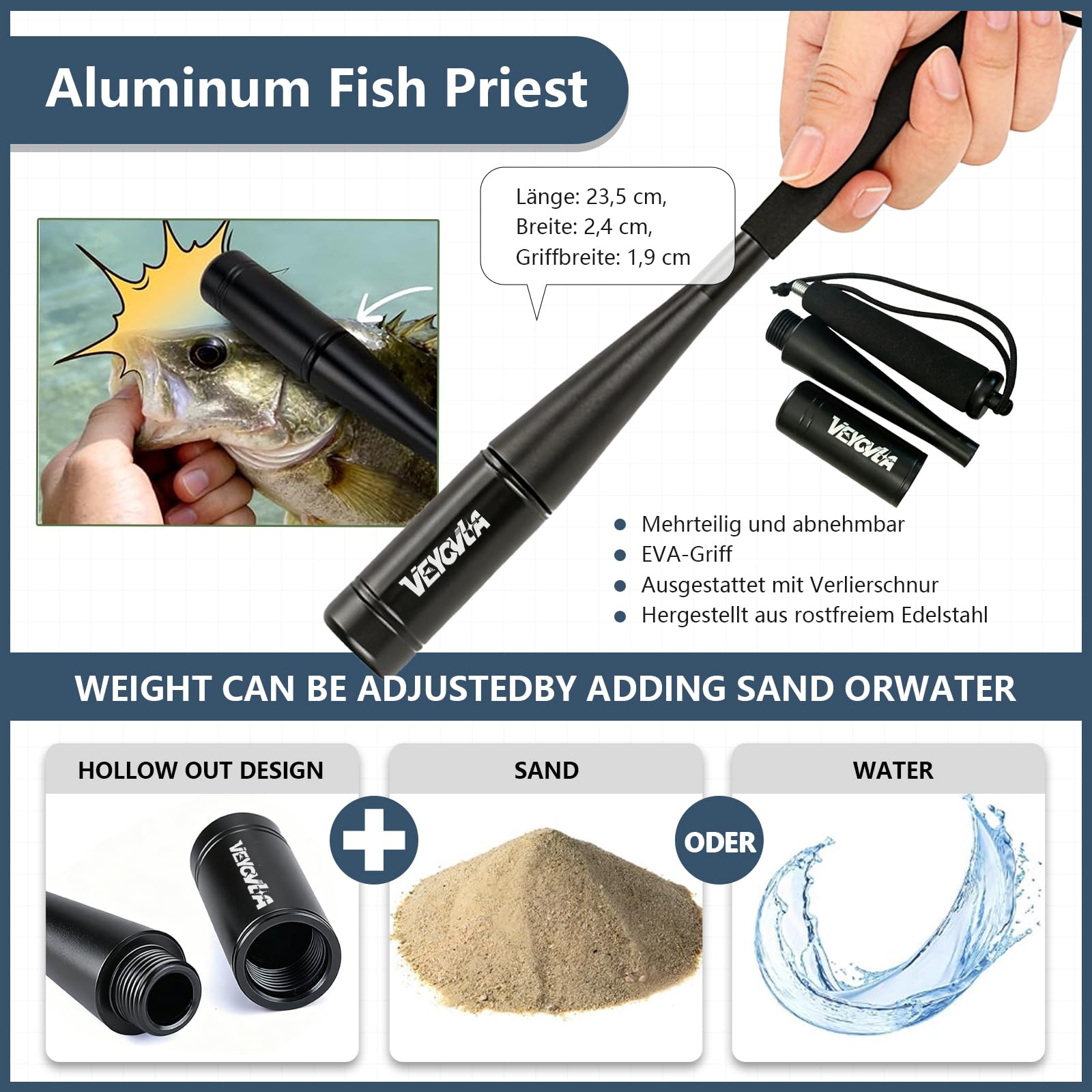 376 Stück Angelzubehör Set,Angelkoffer mit Zubehör- Fischtöter Angelzange Hakenlöser Angelzubehör,Zander,Barsch&ForellenKöder, Angelblei, Haken, Angler Geschenk für Anfänger