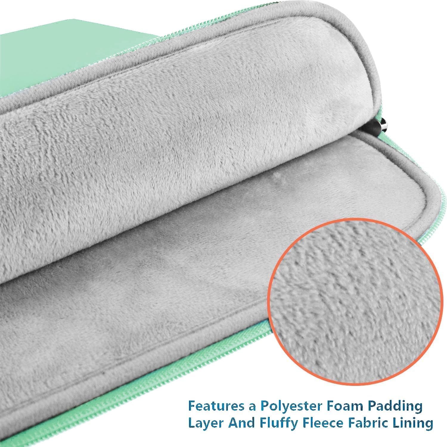 Laptop Sleeve Case 15.6 inch, Shockproof Protective Notebook Cover with Accessory Pocket, Carrying Laptop Bag for HP, ASUS, Dell, Lenovo, Acer, Light Blue - Image 4