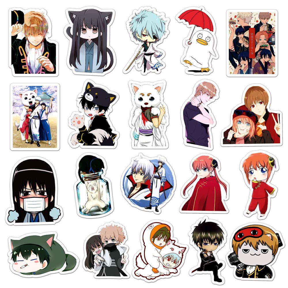 銀魂ステッカーセット Amazon.co.jp: 銀魂ぎんたま アニメキャラクター防水落書き