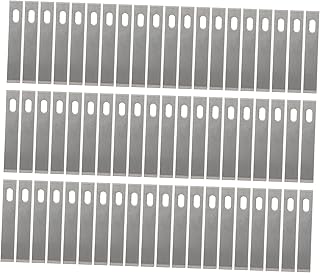 COHEALI 50pcs Carving Knife Razors Blades Utility Blades Scrapbooking Stencil Blades Xacto Knife 60# Steel Silver Scrapbooking Cutting Tools Craft Blades Replacement Precision