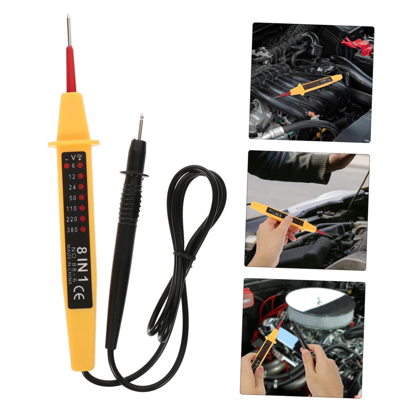 OUNONA 5 Pièces Instrument De Détection De Tension Testeur De Tension Et De Continuité Outil D'Entretien De Voiture Testeur De Tension Testeur De Sensibilité De Tension Détecteur De