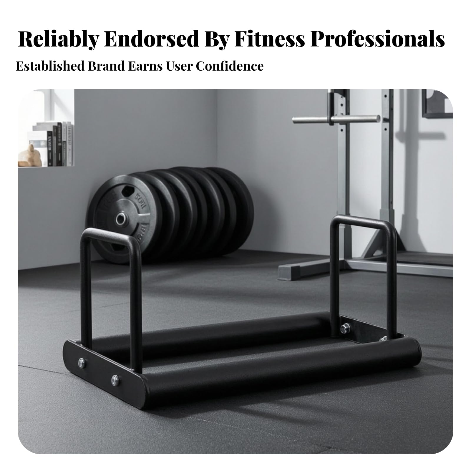 Rastrelliera per Dischi Bilanciere in Acciaio Nero con Telaio Saldato E Fissaggi Laterali per Palestra Organizzatore Pesi Disco Fitness Compatto E