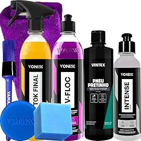 KIT SHAMPOO V-FLOC CERA TOK FINAL REVITALIZADOR INTENSE 240ML VONIXX PRETINHO VINTEX
