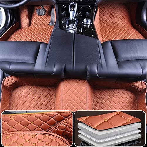 Alfombrillas de coche para KIA Cerato 2003-20011 con protección para todo tipo de clima para KIA Cerato cobertura completa forro de cuero