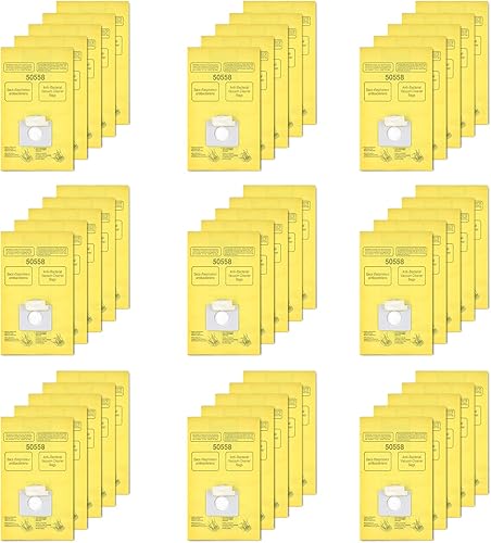 50558 Bolsas de vacío de repuesto para recipiente Kenmore tipo CQ 5055, 50555, 50557, 50558 y Panasonic tipo C-5, C-18, 200 Series, 400 Series, 600