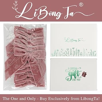 3.5 Dusty Rose Pre Tied Bows Velvet Pink Ribbon Bows, Gift Bows for Presents, Valentine Bows with Twist Ties for Wreaths, Party Decor, Crafts, Valentine Package Bows-12 Counts
