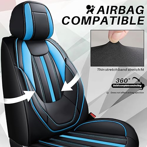 Miniatura 3 de Fundas de asiento de automóvil para mini convertible 2013-2024, juego completo de fundas de asiento de cuero de napa de alta calidad, protector de