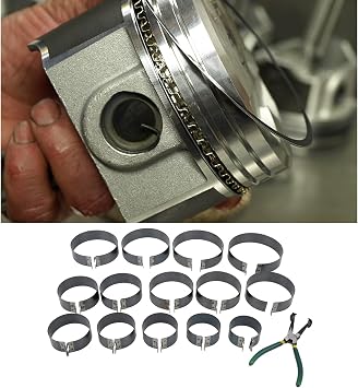 Piston Ring Compressor Set, Engine Piston Ring Compressor, Metal Auto Engine Piston Ring Compressor Tool for Car Truck