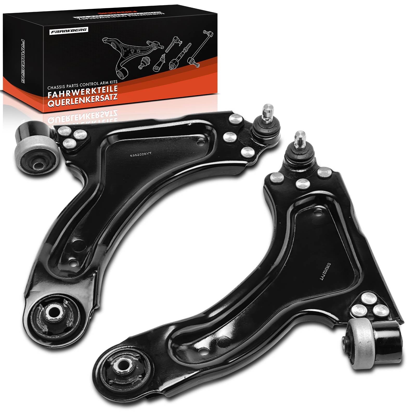 Frankberg 2 Bracci Trasversali Anteriore Inferiore Per Opel Meriva X03 E MK I (2003-2010) Sostitutivo 93338568 - 2