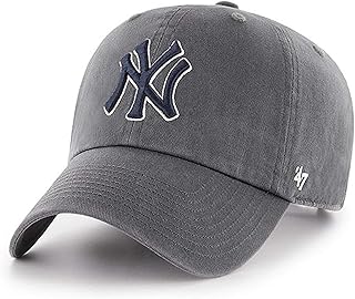 47 MLB Alternate Clean Up Adjustable Hat, Adult (New York Yankees Charcoal)