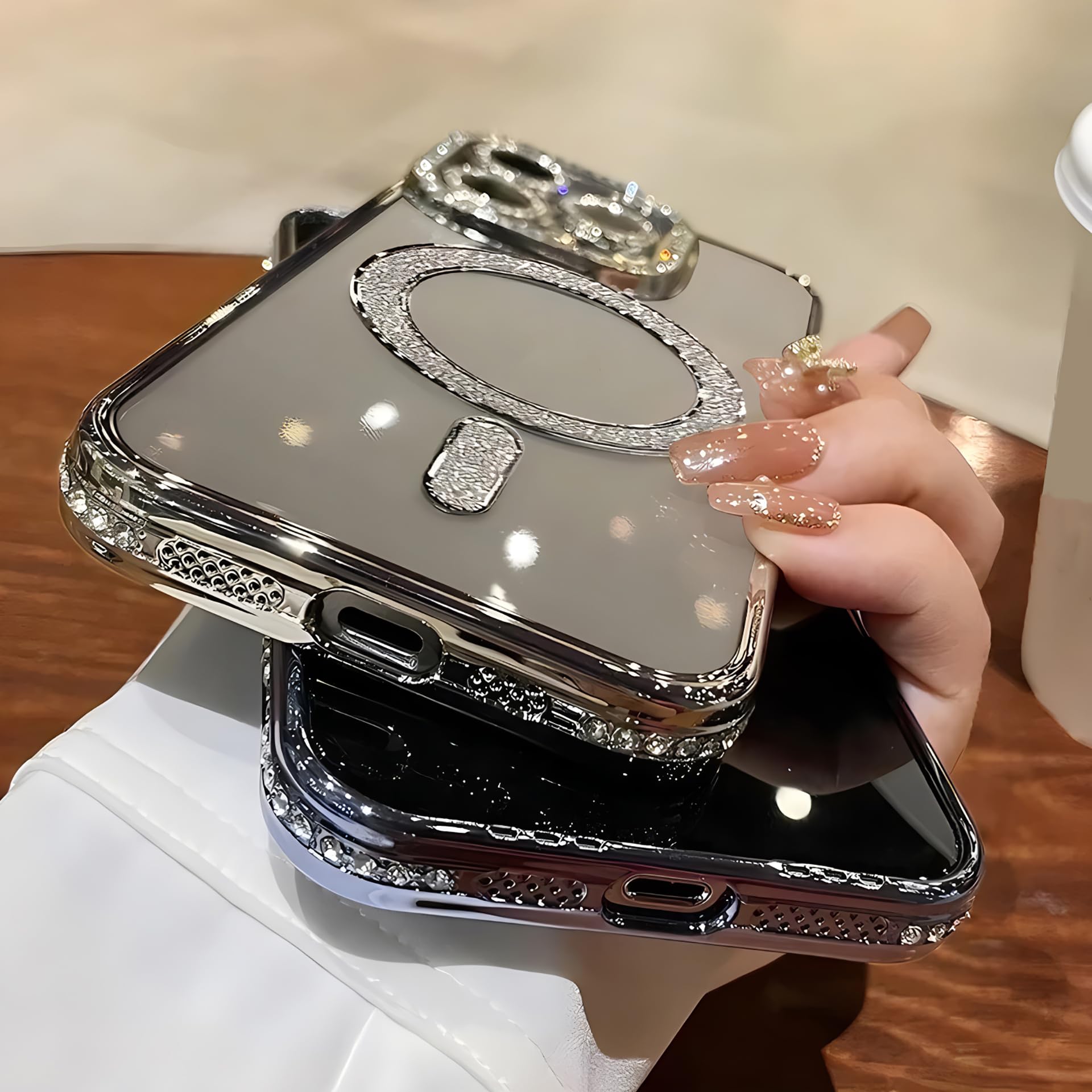 Longlayss Compatibile con iPhone 16 Plus, graziosa custodia per