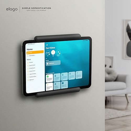 Miniatura 8 de elago Home Hub Mount Negro - Soporte de pared para iPad Montaje Homekit Fácil instalación Sin arañazos Gestión de cables incluida - para iPad Mini,