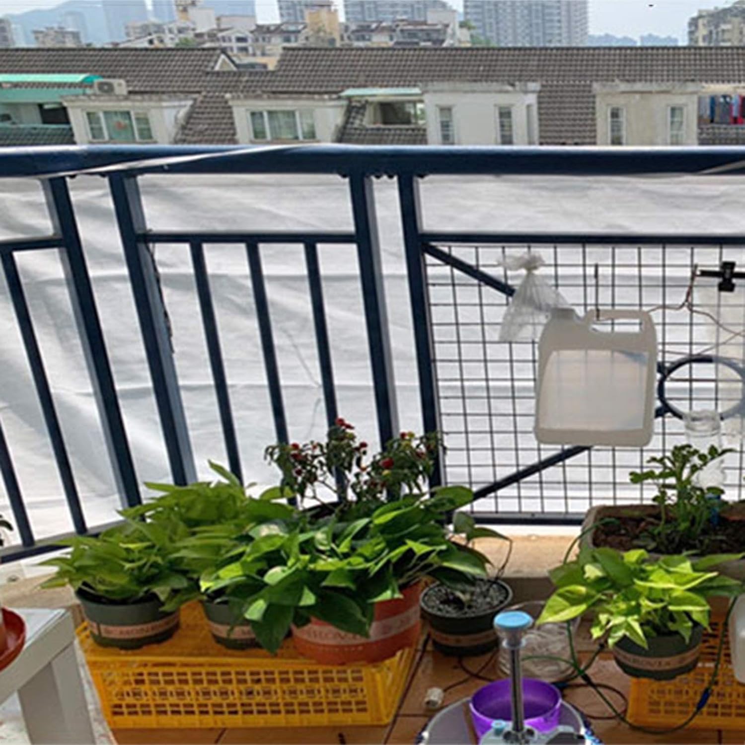 Sunblock Shade Cloth, White Encrypted Thickened Sunscreen Net, Courtyard Balcony Succulent Plants Shelter, Multiple PENGFEI (Color : A, Size : 1.4mx3m)