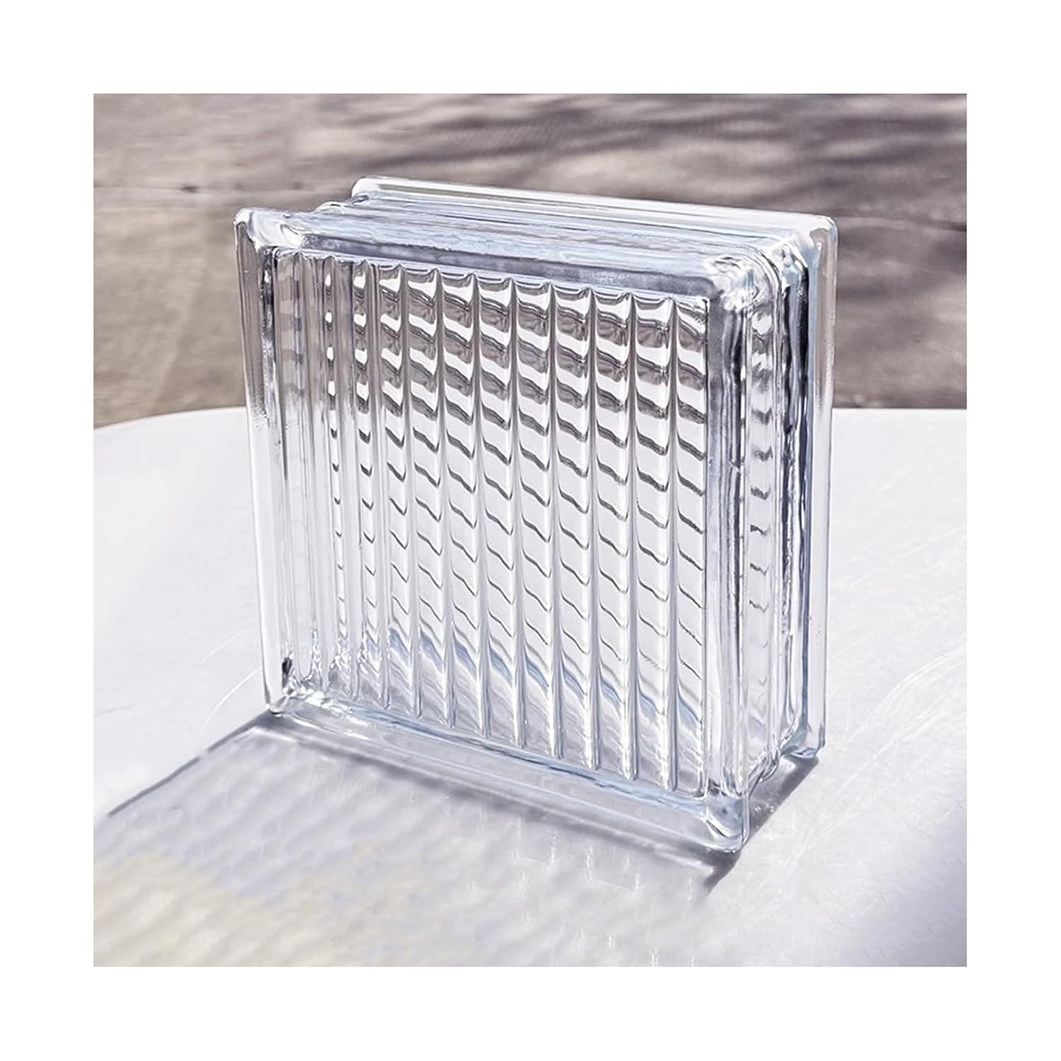 Hollow Glass Block for Wall Partitions Square Glass Bricks Protect Privacy for Office House Decoration