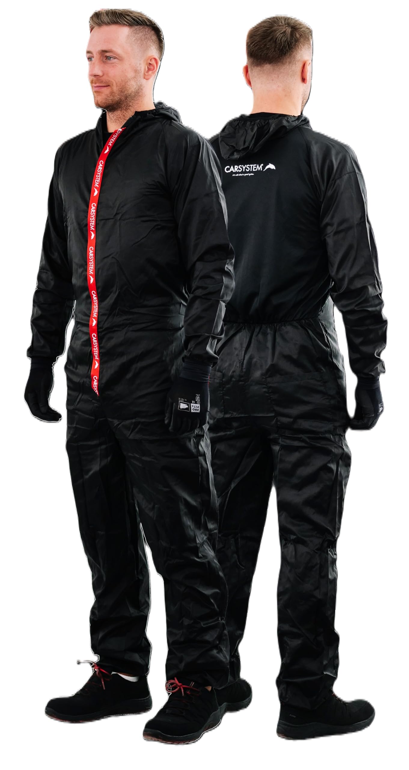 Carsystem Coverall Black Suit Lackieranzug, Maleranzug, Maleroverall, antistatisch, waschbar schwarz
