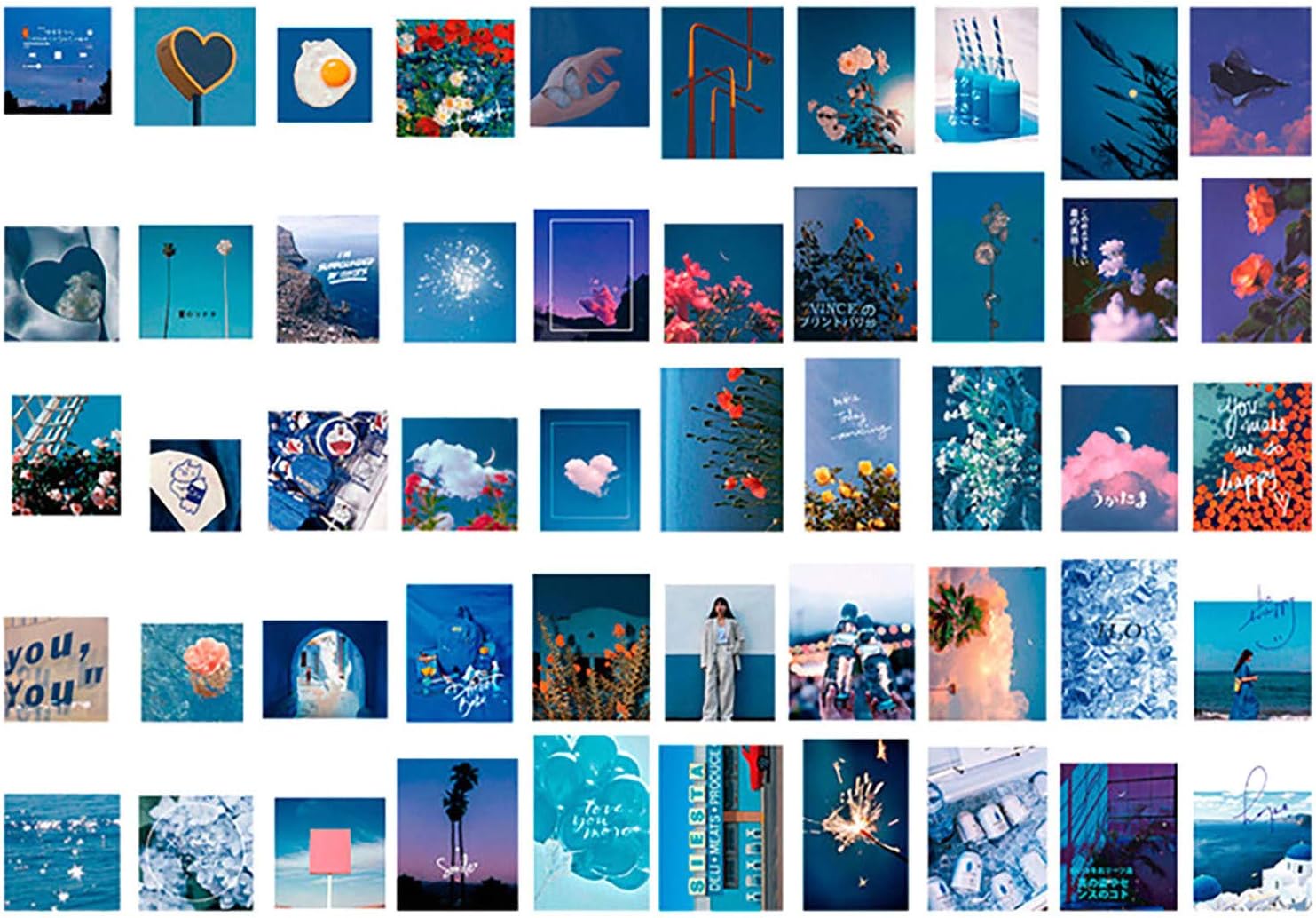 Room Decor Aesthetic Collage Kit for Wall,Wall Collage Kit ,Wall Collage Kit Aesthetic Pictures,Aesthetic Posters, Collage Kit, Room Decor Bedroom Decor for Teen Girls (D)