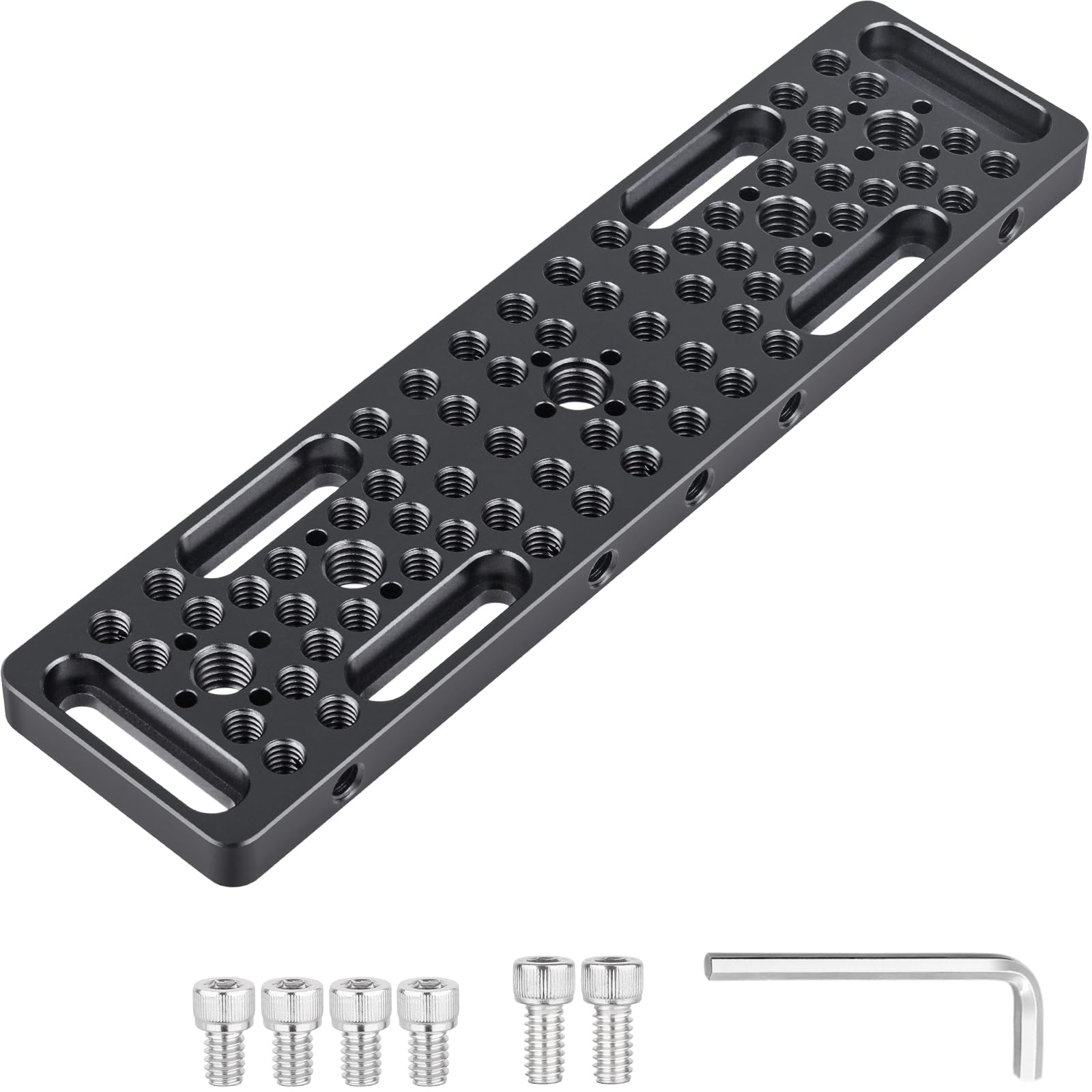 INNOREL CP2005 20 * 5cm Multifunktionale Käseplatte mit 1/4" & 3/8" Gewinden, Schaltmontageplatte mit eingebauten ARRI Locating Holes für Kamera und Stativ