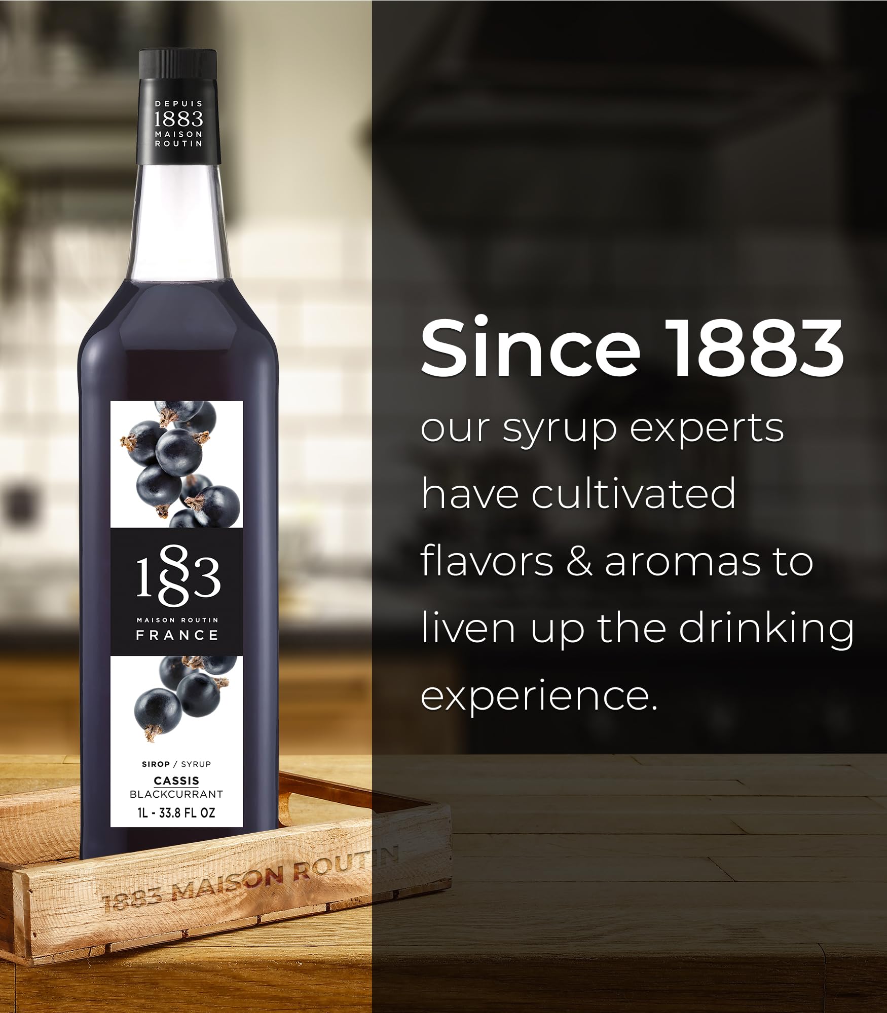Amazon.com: 1883 Blackcurrant Syrup for Drinks, Made in France, 1