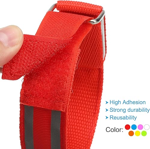 Miniatura 5 de PATIKIL Pulsera LED, paquete de 8 pulseras con luz LED, que brillan en la oscuridad, pulseras de seguridad para fiestas, conciertos, festivales,