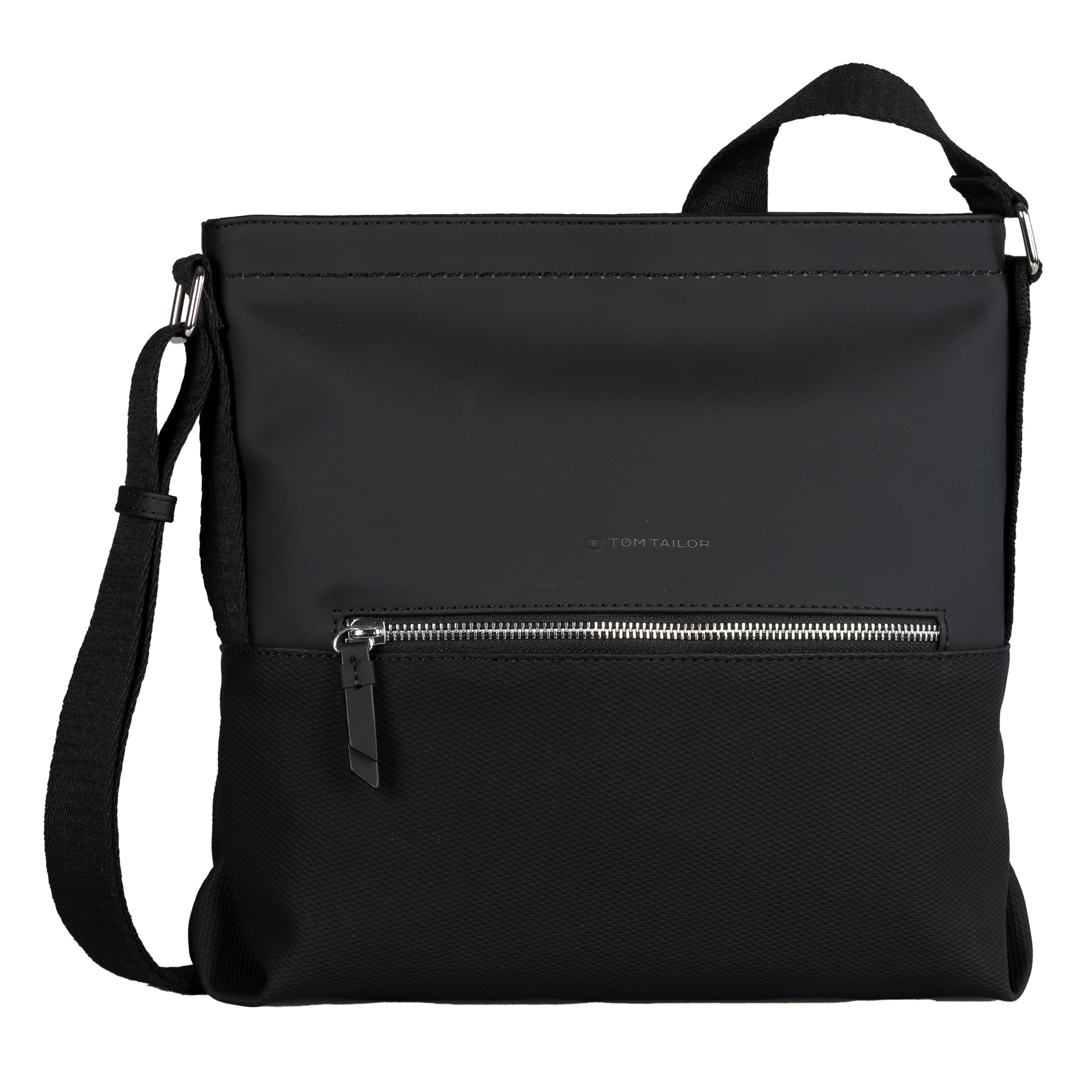 TOM TAILOR Ladies Erin Black Shoulder Bag, black, M