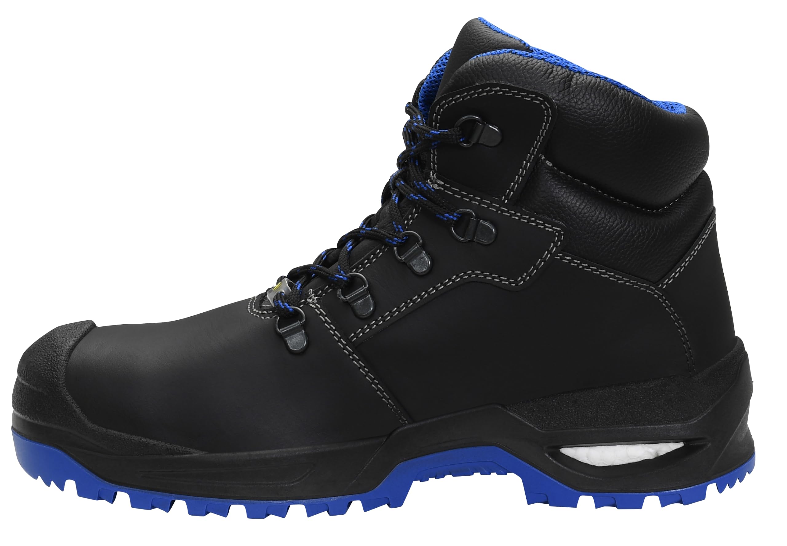 ELTEN LEONARDO XXSG black-blue Mid ESD S3 | Sicherheitsschuhe für Damen & Herren, Stahlkappe, leicht, atmungsaktiv, Gr. 45