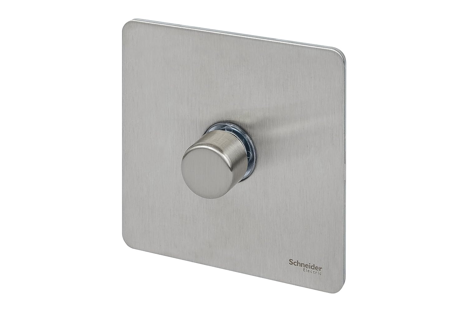 Schneider Electric Ultimate Screwless Flat Plate, Single Rotary 2 Way Dimmer Light Switch, Main and Low Voltage, 400W/VA - Image 3