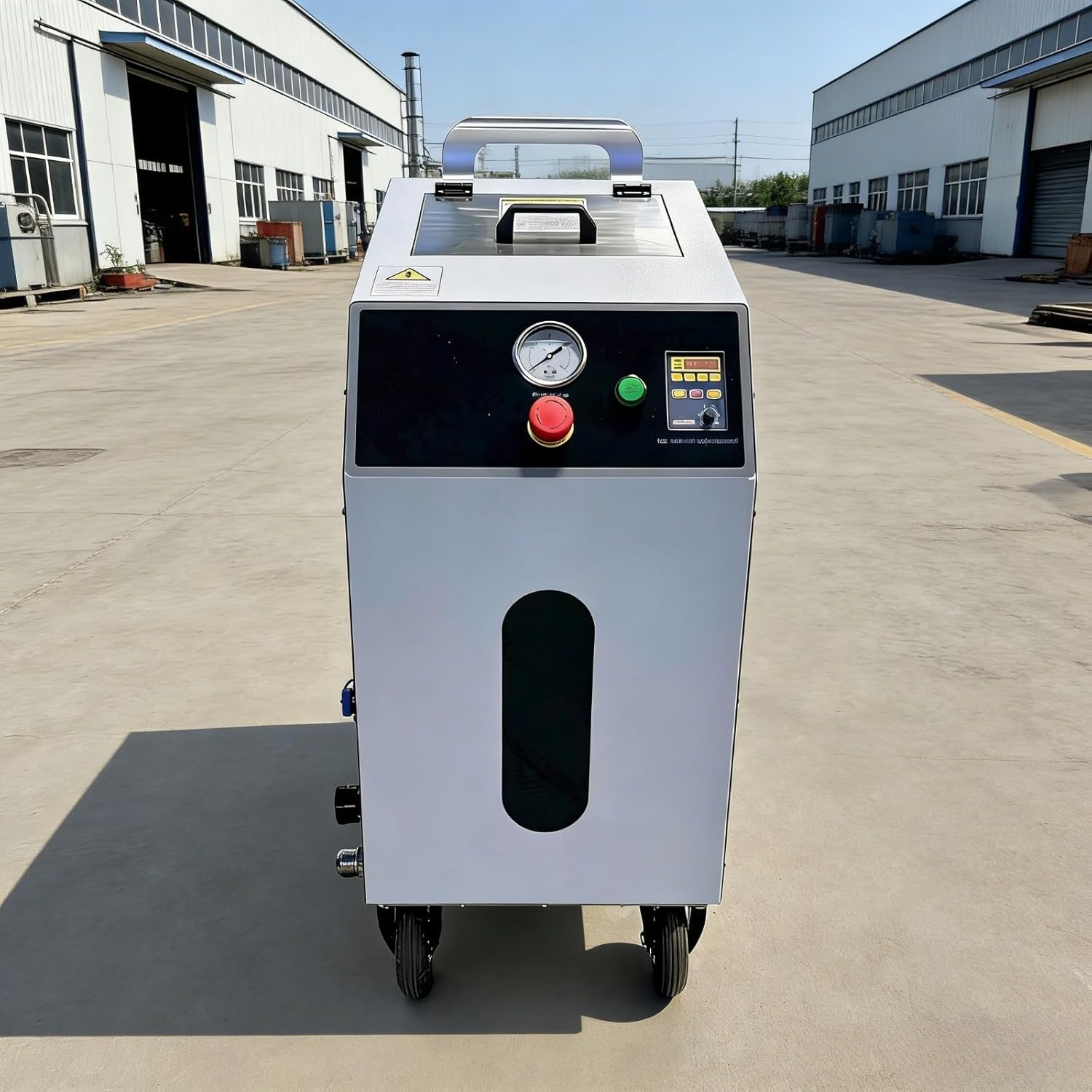 Dry Ice Blaster Cleaning Machine - Portable Industrial Cleaner with Adjustable Ice Feed, Efficient for Removing Rust, Paint, Carbon Buildup from Automotive, Manufacturing & Packaging Equipment