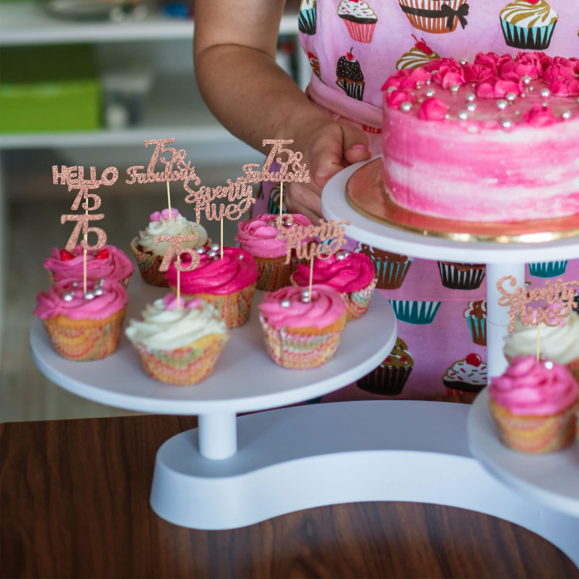Chiffre 1 Rose Pour Gâteau De 1er Anniversaire