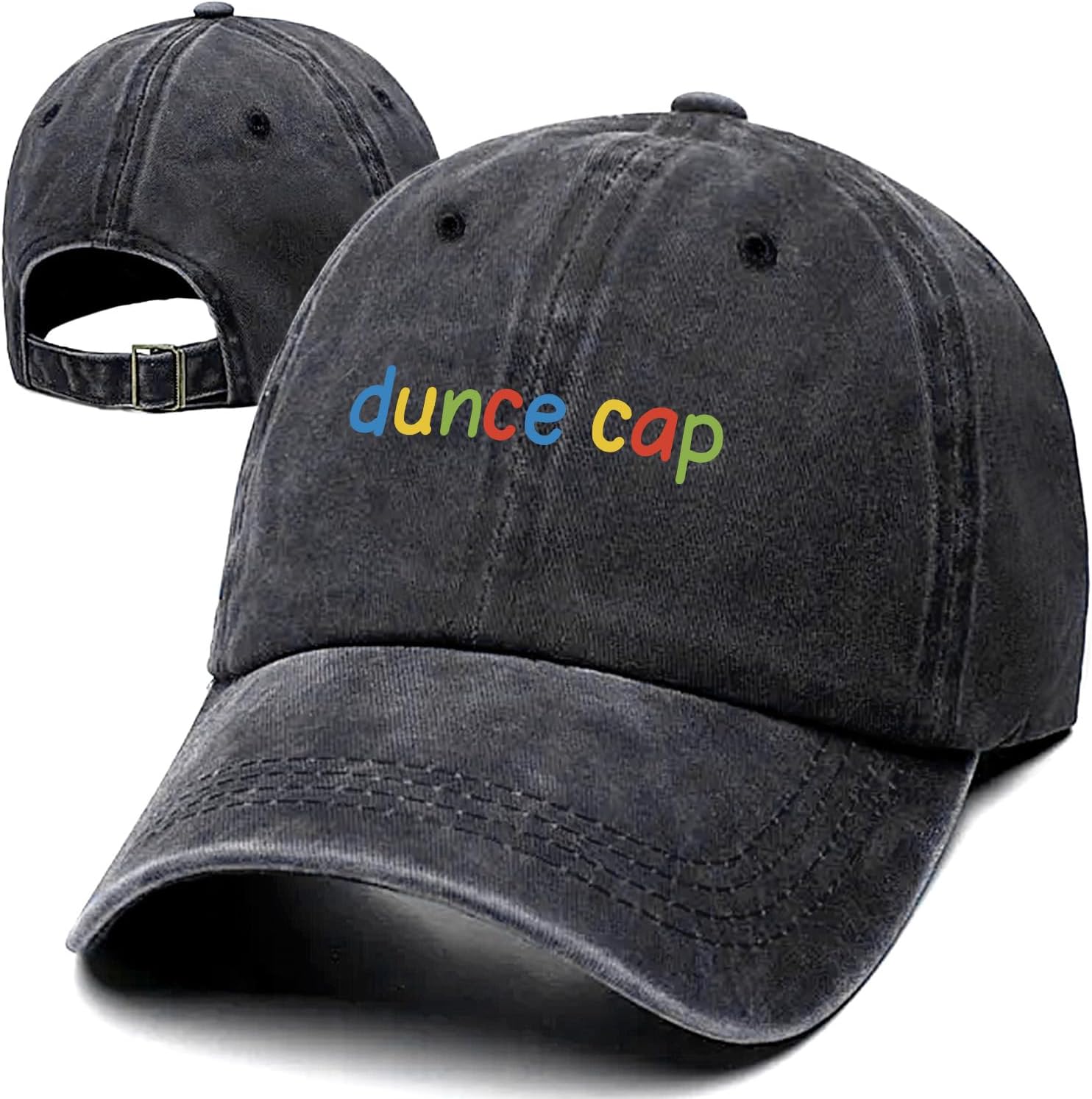 Adult Humor Funny Retro Washed Cotton Baseball Cap, Adjustable Lightweight and Breathable Trucker Hat Outdoor Accessories, Gifts for Men Women Moms Dads Grandpa Husband Friend Bestie Coworker Black