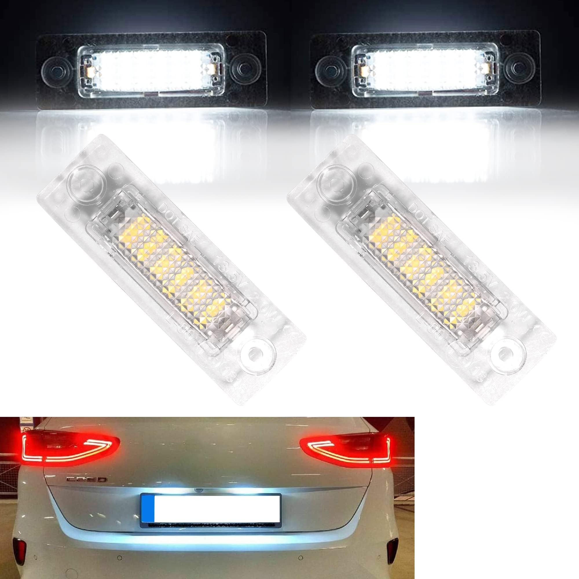 Do!LED C11 LED Kennzeichenleuchten Mit E-Prüfzeichen - Für Audi TT 8N 1998-2006