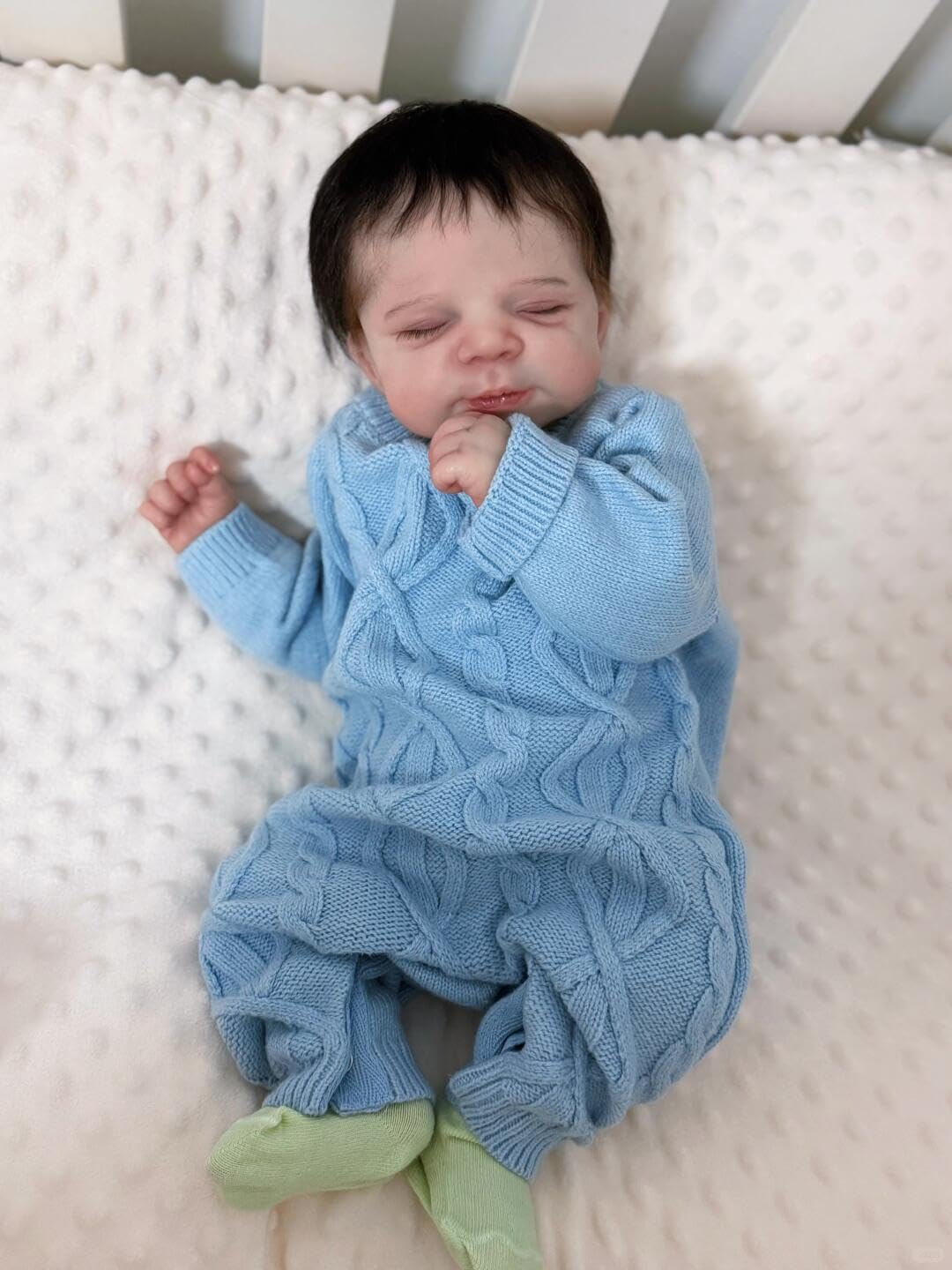 RXDOLL W pełni silikonowe lalki Reborn Baby Dolls 45 cm realistyczna lalka bobas silikon pełny chłopiec, możliwe anatomicznie poprawne noworodki, które wyglądają na prawdziwe życie Reborn lalki