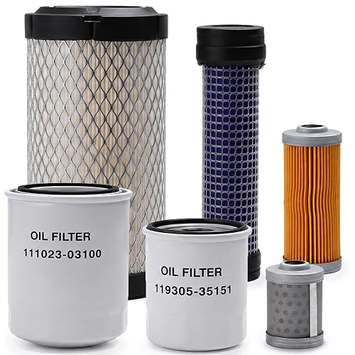 5Pc Maintenance PM Filter Kit for Mahindra eMax 20S HST