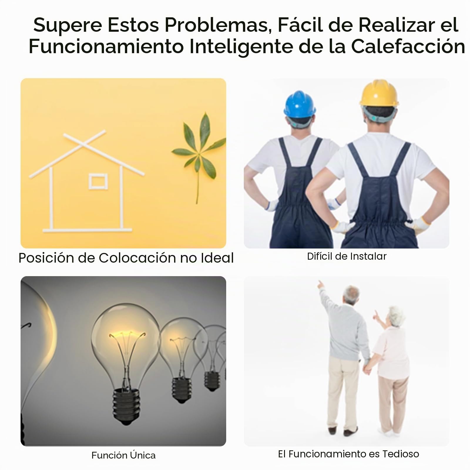 Termostato Calefaccion WiFi, Termostato Digital Programable con Cuatro Funciones, Apto para calderas de Gas/Agua, Control táctil/App/Voz, Compatible con Alexa y Google Assistant