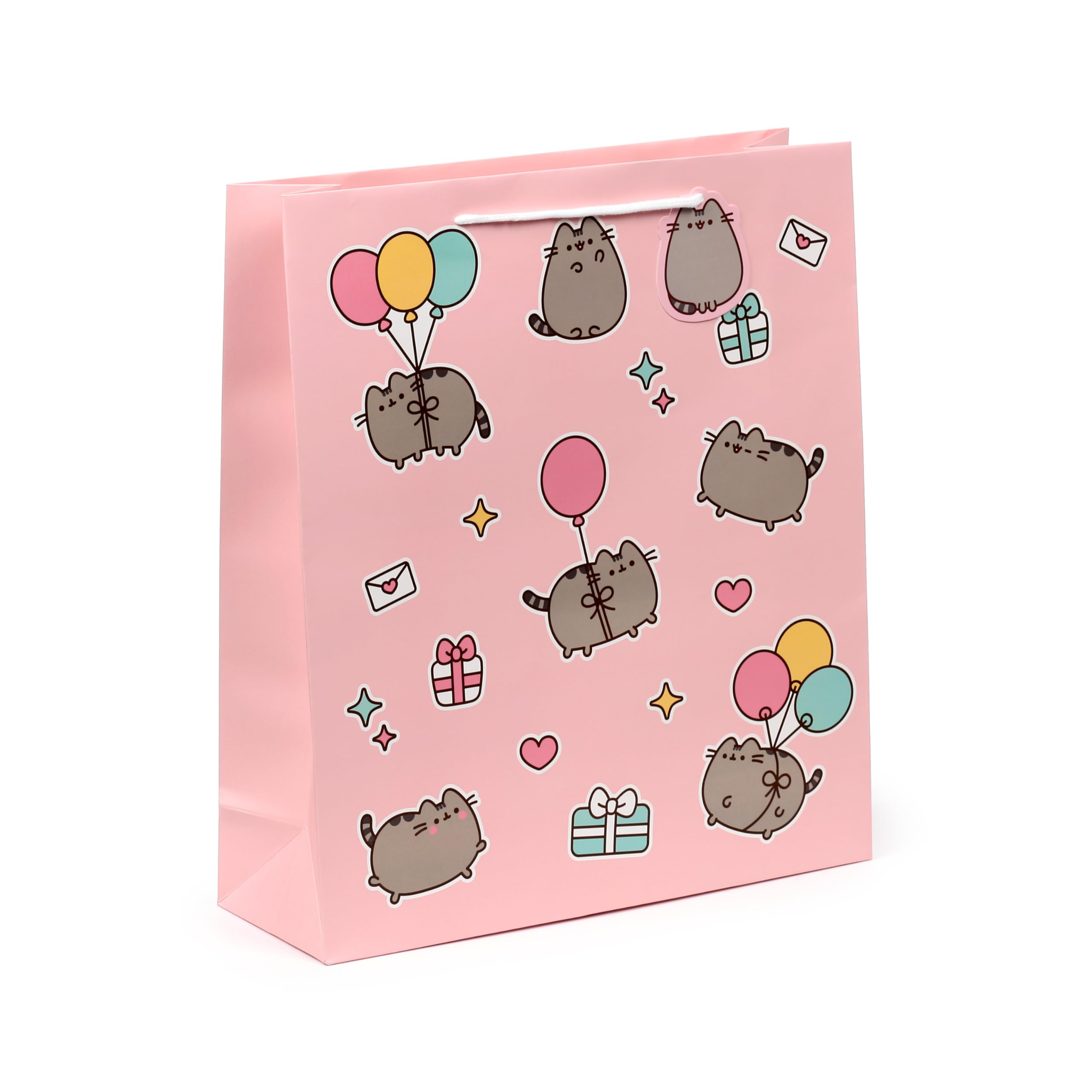 Puckator Pusheen the Cat Foodie Gift Bag Extra Large - Birthday Gift Bag - Gift Bag For Presents - Present Bag For Females - Kids Birthday Presents - Present Bags For Gifts - Gift Box For Baby