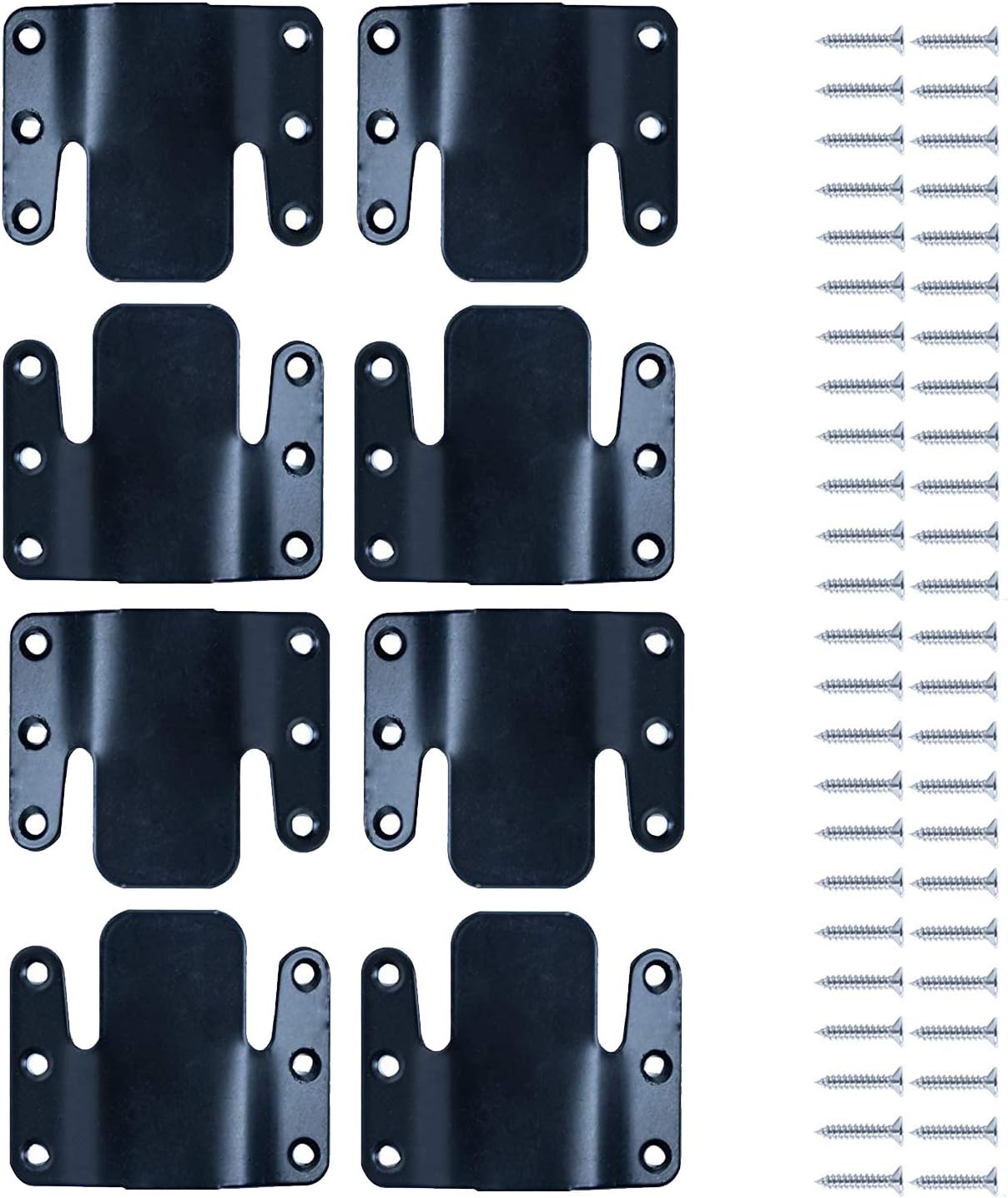 LazyMe Universal Sectional Sofa Interlocking, Sectional Couch Connectors, Sofa Connector Bracket with Hardware- 4 Sets, 8 Pieces