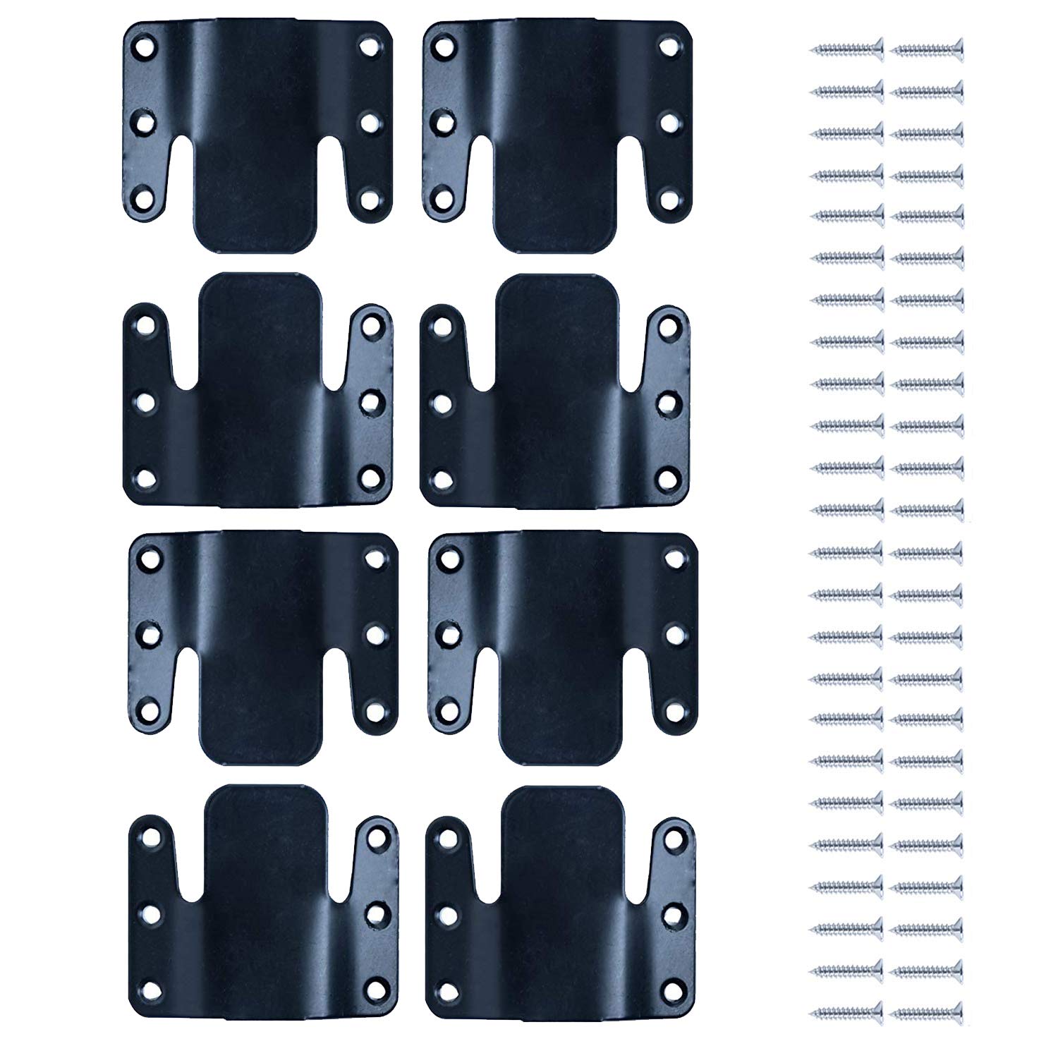 LazyMeUniversal Sectional Sofa Interlocking Sofa Connector Bracket with Hardware 4 Sets, 8
