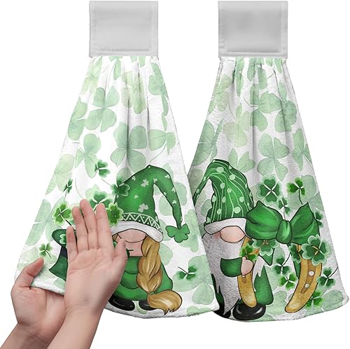 Miniatura 58 de America Stars - Juego de 2 toallas de cocina azules con lazo para colgar, patrióticas para colgar el 4 de julio, juego de 2 toallas de mano