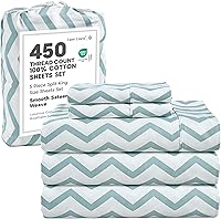 Vista 33 de LANE LINEN - Sábanas tamaño Queen, 450 hilos, 100% algodón, refrescantes, transpirables, con bolsillo profundo, 4 piezas, color negro