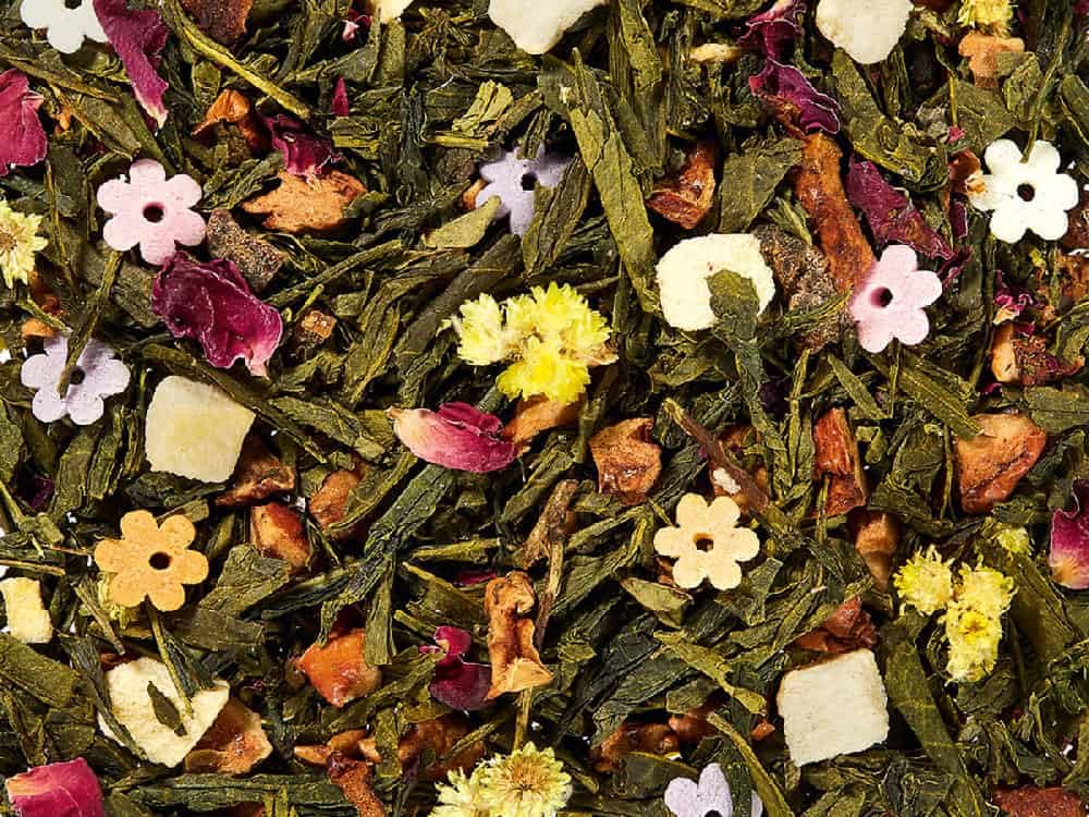 Grüner Tee - Sencha Nektar(ine) - 1kg - Grünteemischung mit Nektarine-Pfirsich-Note