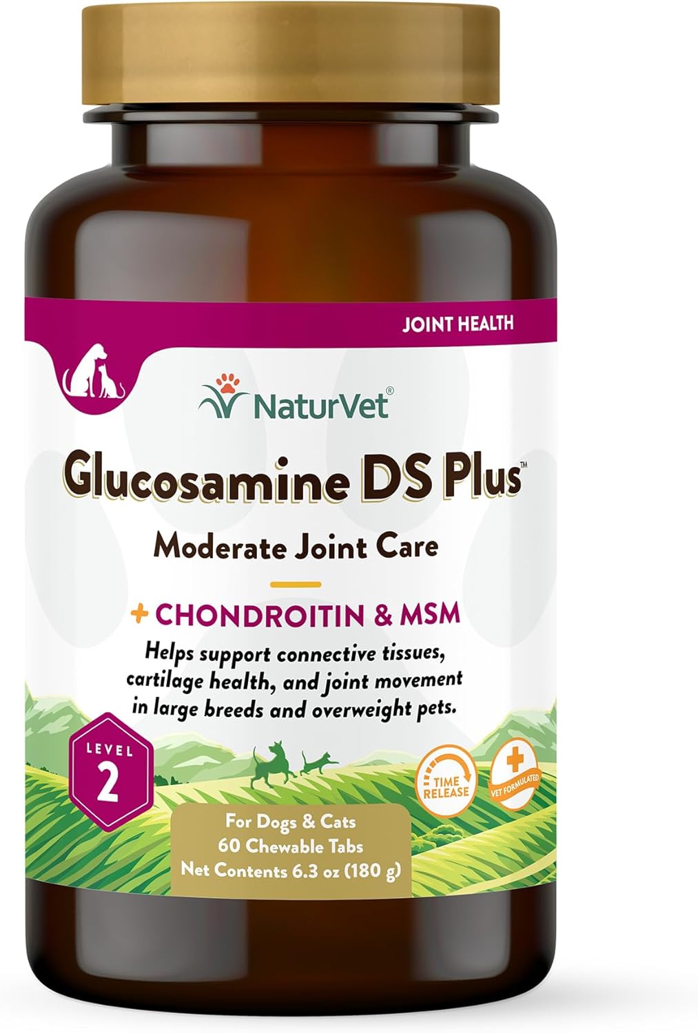 NaturVet Glucosamine DS Plus Level 2 Moderate Care Joint