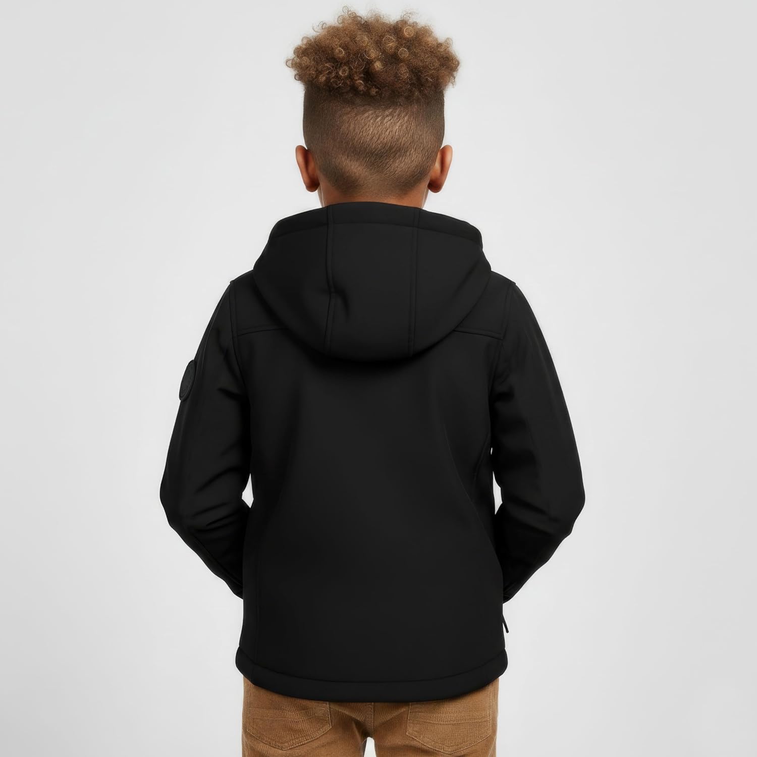 Hunter Clothes Boys Canvas Workwear Plush-Lined Hooded Jacket with Zip Front, Pockets, and Durable Cotton, Sizes (12M–12)