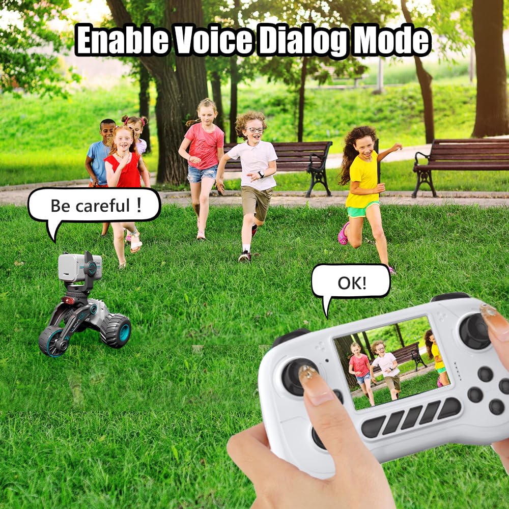 Auto Telecomandata con Fotocamera, Telecomando con Schermo, Modalità Interfono,Funzione foto e Video, Ricarica USB, Pneumatici resistenti all'usura,Offroad Truggy Adulti e Bambini