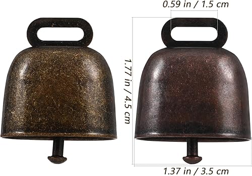 Miniatura 2 de EXCEART 2 Pcs Cow Bells Horse Sheep Grazing Bells Anti-Lost Farming Accessories