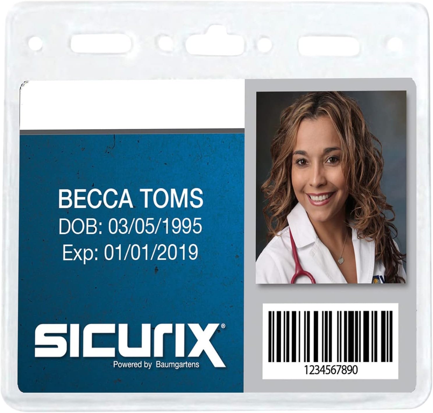 BAU67830 - Sicurix Vinyl Badge Holder