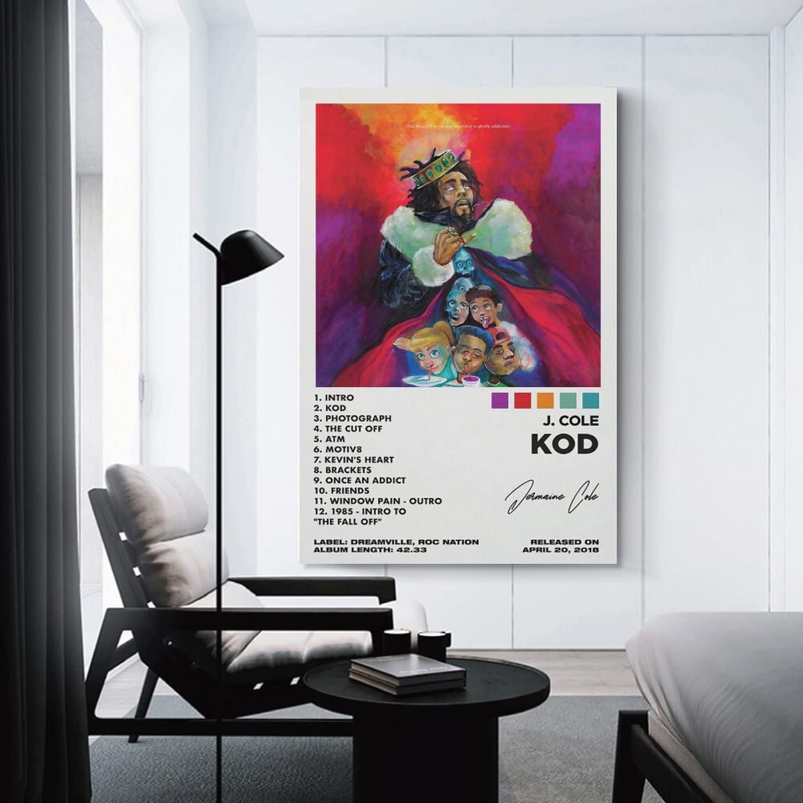 Amazon.co.jp: OFITIN ラッパー J ポスター Cole Kod 音楽 アルバム