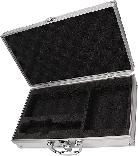 Caja de almacenamiento de aluminio, resistente a las colisiones, caja de almacenamiento de herramientas de gran capacidad, cerradura de hebilla con