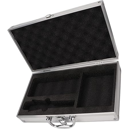 Valigetta Per Strumenti In Alluminio - Scatola Attrezzi Con Imbottitura In Gommapiuma E Serratura, 28.5x37x7.5 Cm