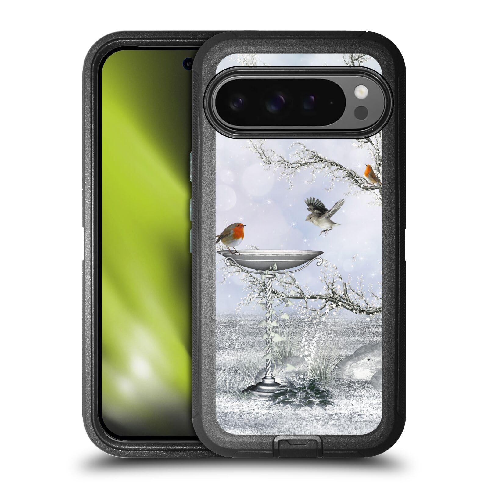 Étui Antichoc Google Pixel 9 Pro XL Balade Hivernale Coque Design Animaux - 8