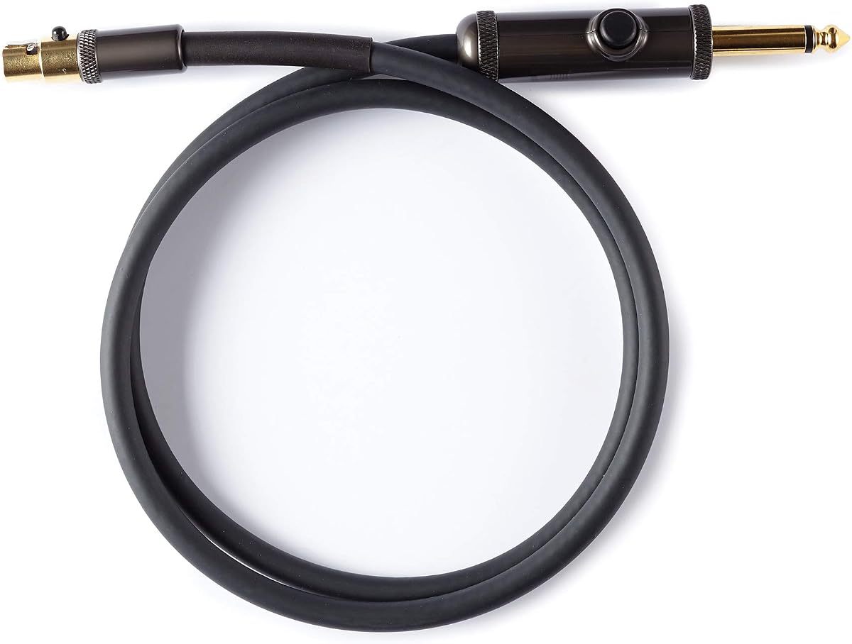 Guitar Cable - Wireless Guitar Cable - Cable Cutter Included - Customizable - 2.5 Feet/0.76 Meters - Straight End - 1 Pack