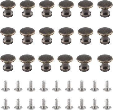 Mini Cabinet Knobs, 18PCS Zinc Alloy Single Hole Pull Handles Antique Bronze Cabinet Knobs Pulls Decorative Mini Handle for Jewelry Box Gift Case